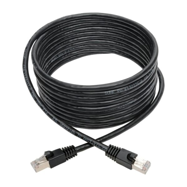 Tripp Lite series Cat6a 10G Snagless Shielded STP Ethernet Cable (RJ45 M/M), PoE, Black, 14 ft. (4.27 m)