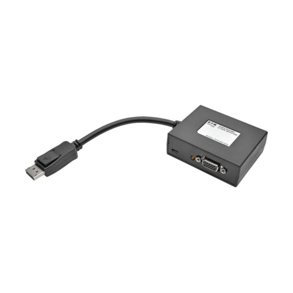 Tripp Lite series 2-Port DisplayPort to VGA Hub, DP1.2, TAA
