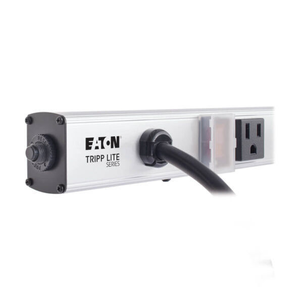 d2b372c05285591c2e9e42293109e1a3 Tripp Lite series 8 Right-Angle Outlet Vertical Power Strip, 120V, 15A, 15 ft. (4.57 m) Cord, 5-15P, 24 in.