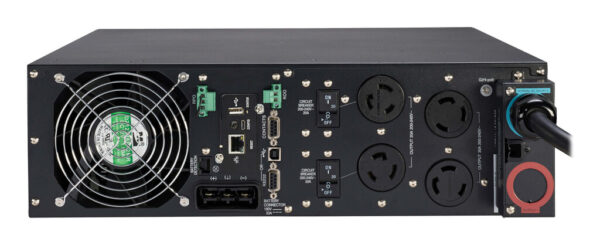 d2b90229da716511824c31604d93f221-1 Tripp Lite SmartOnline 5kVA 4.5kW 208V Double-Conversion UPS - 2 L6-20R and 2 L6-30R Outlets, L6-30P Input, Network Card, 3U Rack/Tower - SU5000RT