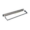 Tripp Lite series 24-Port 1U Rack-Mount STP Shielded Cat6a Feedthrough Patch Panel, RJ45 Ethernet, TAA