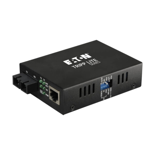 d3808fbaec3825e491f52c023fbe1333 Tripp Lite series Gigabit Multimode Fiber to Ethernet Media Converter, 10/100BaseT to 100BaseFX-SC, 2km, 1310nm