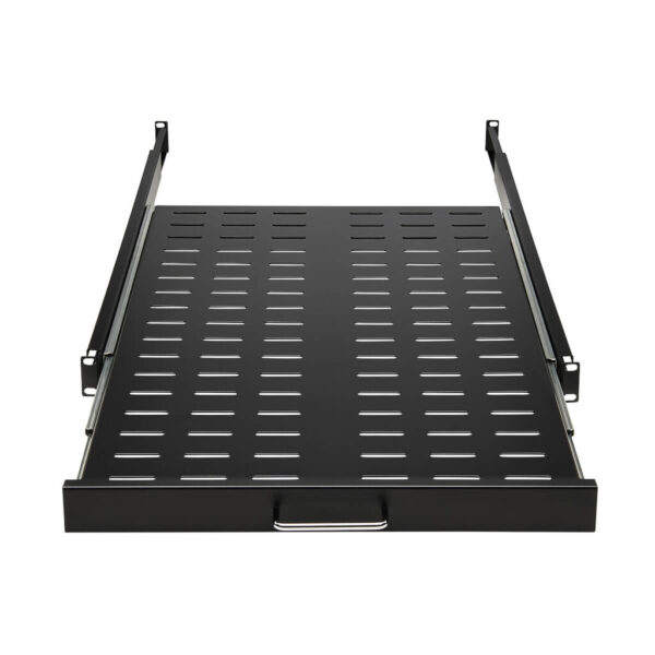 Tripp Lite series SmartRack Sliding Steel Rack Shelf - 1U, Vented, 28.3 in. Deep, Holds up to 50 lb. (23 kg)