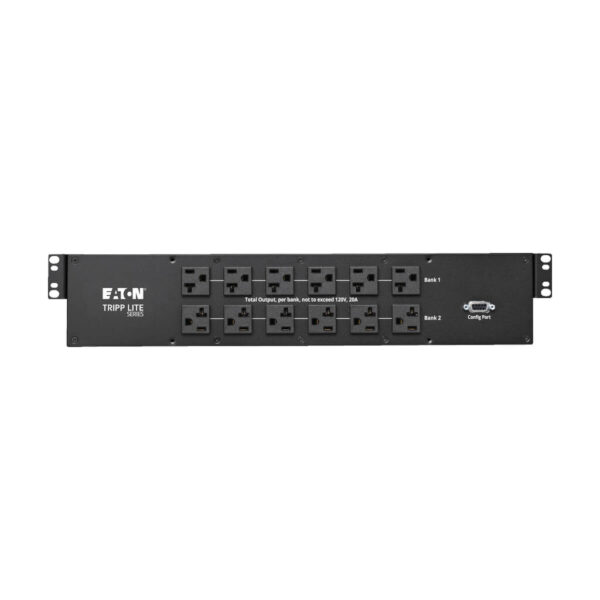Tripp Lite series 2.9kW 120V Single-Phase ATS/Monitored PDU - 24 5-15/20R & 1 L5-30R Outlets, Dual L5-30P Inputs, 10 ft. Cords, 2U, TAA