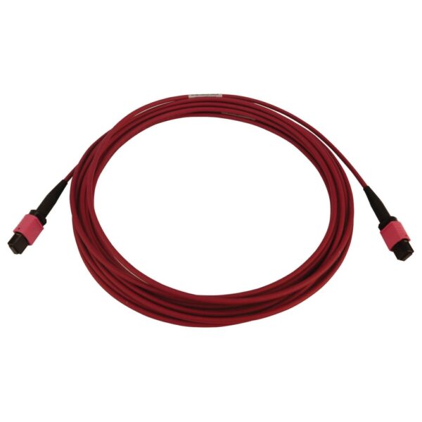 d398dc89b3bc3439f0cc73eb357b1fd2 Tripp Lite series 100G Multimode 50/125 OM4 Fiber Optic Cable (12F MTP/MPO-PC F/F), LSZH, Magenta, 5 m (16.4 ft.)