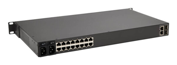 Tripp Lite series 16-Port Console Server, USB Ports (2) - Dual GbE NIC, 16 Gb Flash, SD Card, Desktop/1U Rack, TAA