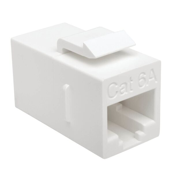 Tripp Lite series Cat6a Straight-Through Modular In-Line Snap-In Coupler, (RJ45 F/F), TAA