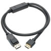 d3ee36b3c400d76ada2f1161558da280 Tripp Lite series DisplayPort 1.4 to HDMI Active Adapter Cable (M/M), 4K 60 Hz, 4:4:4, HDR, HDCP 2.2, 3 ft. (0.9 m), TAA