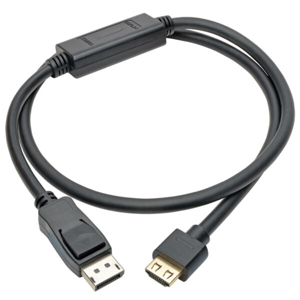 d3ee36b3c400d76ada2f1161558da280 Tripp Lite series DisplayPort 1.4 to HDMI Active Adapter Cable (M/M), 4K 60 Hz, 4:4:4, HDR, HDCP 2.2, 3 ft. (0.9 m), TAA