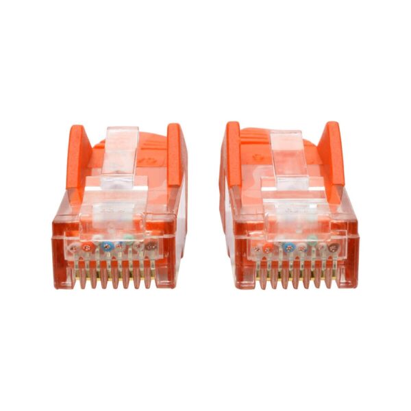 Tripp Lite series Cat6 Gigabit Snagless Molded (UTP) Ethernet Cable (RJ45 M/M), PoE, Orange, 1 ft. (0.31 m)