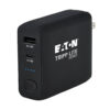 d404592cdd38f75b21a4c9d49f63c2ce Tripp Lite series Portable 5000mAh 2-Port Mobile Power Bank and USB Battery Wall Charger Combo - Direct Plug, Black