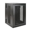 Tripp Lite series SmartRack 18U UPS-Depth Wall-Mount Half-Height Rack Enclosure, Hinged Back