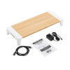 d41158deab38a10c65826c7cde025c77 Tripp Lite series Monitor Riser for Desk - Wood Top, USB-A Charge and Data Ports