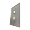 Tripp Lite series Safe-IT 2-Port Single-Gang Keystone Wall Plate, Antibacterial, Ivory Gloss, TAA