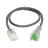 d433a6570e6aa6a06efbe8984aa9cadc Tripp Lite series Hospital-Grade Power Cord, NEMA 5-15P to C13 - Green Dot, 13A, 125V, 16 AWG, 3 ft. (0.91 m), Clear Plugs