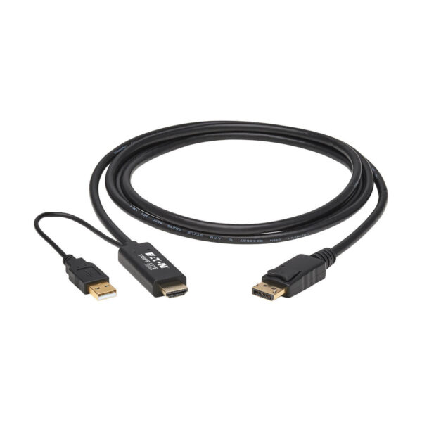 d45b65bc25ac5c861503b2bd8eb272b5 Tripp Lite series HDMI to DisplayPort Active Adapter Cable (M/M) - 4K, USB Power, Black, 2 m (6.6 ft.)