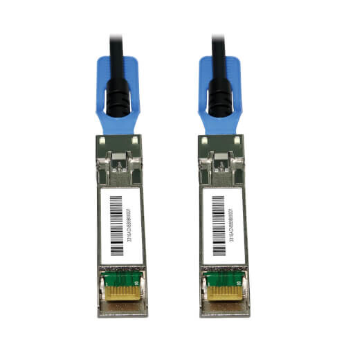 d47e2079571e49a6daf0019366cec2da Tripp Lite series SFP28 to SFP28 25GbE Passive Twinax Copper Cable (M/M), SFP-H25G-CU1M Compatible, Black, 1 m (3.3 ft.)