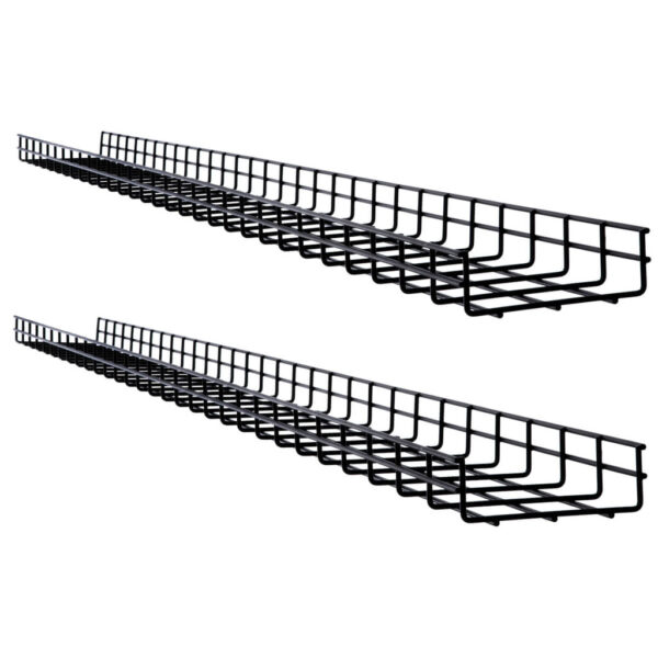 Tripp Lite series Wire Mesh Cable Tray - 150 x 50 x 1500 mm (6 in. x 2 in. x 5 ft.), 2-Pack