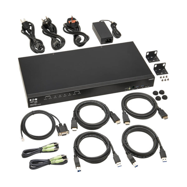 d4aacc377311e478836fbaf5b9f65fe4 Tripp Lite series 8-Port 4K HDMI/USB KVM Switch - 4K 60 Hz Video/Audio, USB Peripheral Sharing, 1U Rack-Mount, TAA