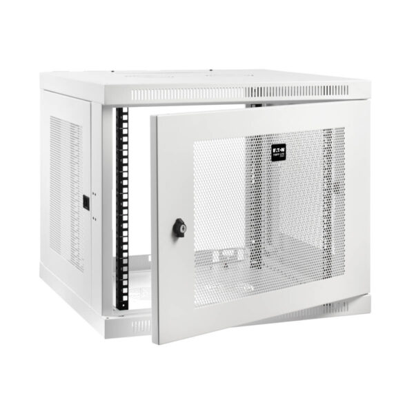 Tripp Lite series SmartRack 9U Low-Profile Switch-Depth-Plus Wall-Mount Mini Rack Enclosure, White