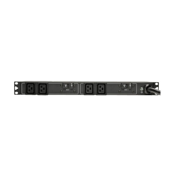 Tripp Lite series 7.7kW Single-Phase 200-240V Basic PDU, 4 C19 Outlets, IEC 309 32A Blue Input, 3.6 m Cord, 1U Rack-Mount