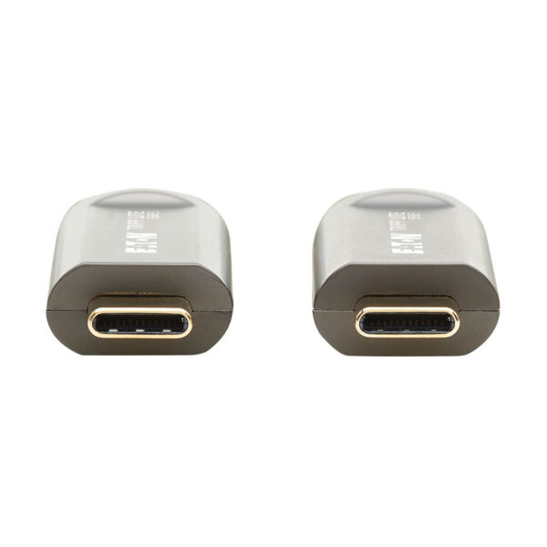 Tripp Lite series USB-C AOC Cable (M/M) - USB 3.2 Gen 2 (10 Gbps) Plenum-Rated Fiber Active Optical Cable - Data Only, Black, 20 m (66 ft.)