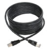 Tripp Lite series Cat6a 10G Snagless Shielded STP Ethernet Cable (RJ45 M/M), PoE, Black, 12 ft. (3.66 m)