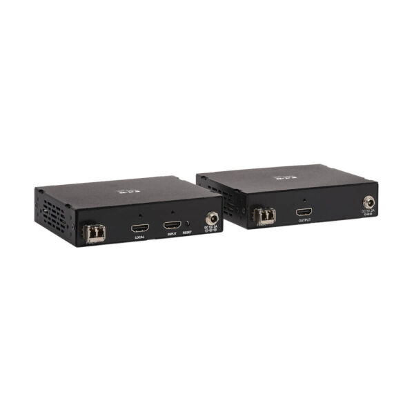Tripp Lite series HDMI over Fiber Extender Kit, Transmitter/Receiver, 4K 60 Hz, 4:4:4, RS-232, IR, Multimode LC, 985 ft. (300 m)