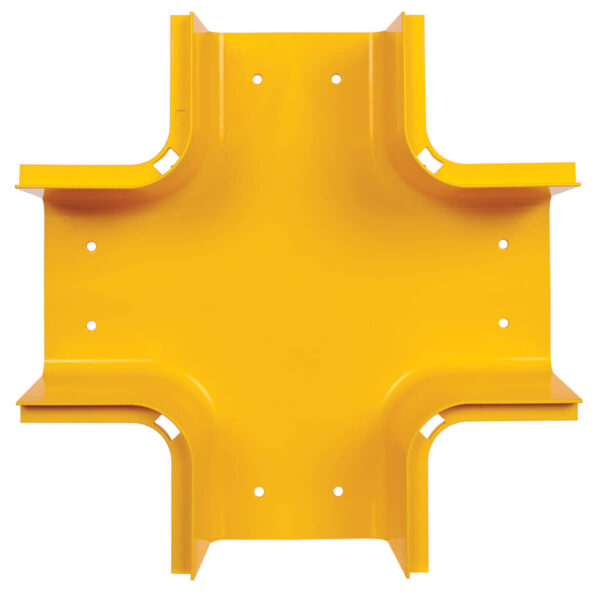Tripp Lite series Toolless Horizontal 4-Way Junction for Fiber Routing System, 120 mm (5 in.)