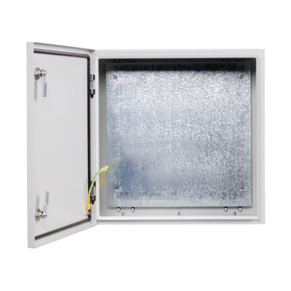 Tripp Lite series SmartRack Outdoor Industrial Enclosure with Lock - NEMA 4, Surface Mount, Metal Construction, 18 x 18 x 10 in., Gray