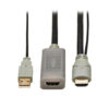 d629279794298f0141742a4637a8d642 Tripp Lite series HDMI Extension Cable with Active Repeater (M/F), 4K 60 Hz, HDR, 4:4:4, HDCP 2.2, 20 ft. (6.1 m), TAA