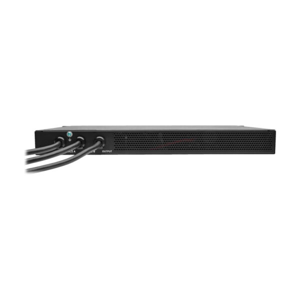 Tripp Lite series 3.8kW Single-Phase Monitored Automatic Transfer Switch PDU, 2 200-240V 16A L6-20P Inputs, 1 L6-20R Outlet, 1U, TAA