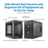 Tripp Lite series SmartRack 9U Low-Profile Side-Mount Wall-Mount Mini Rack Enclosure, Black
