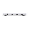 Tripp Lite series 4-Port Thunderbolt 4 Hub - 8K, 2x 4K 60 Hz, USB 3.2 Gen 2, USB-A Port, 100W Charging, Gray