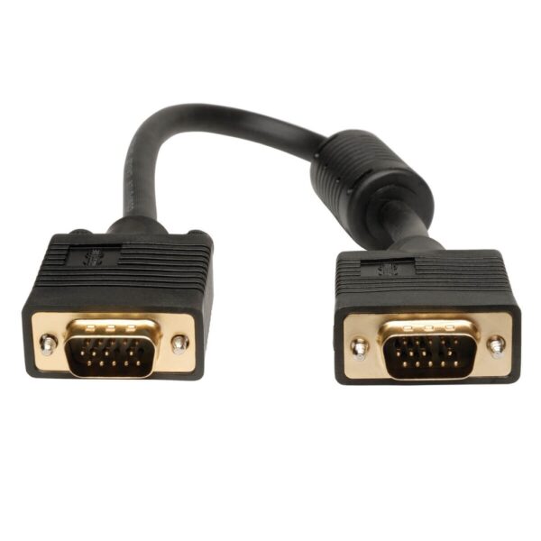 d6849f49ed02515ea9aac8c412732577 Tripp Lite series VGA High-Resolution RGB Coaxial Cable (HD15 M/M), 1 ft. (0.31 m)