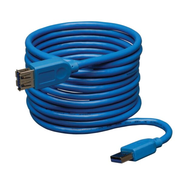 Tripp Lite series USB 3.0 SuperSpeed Extension Cable (A M/F), Blue, 16 ft. (4.88 m)