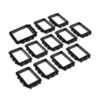 Tripp Lite series Cable Management D-Rings for Rack Enclosures - Button Mount, Large, 3 x 4 in., 12 Pack