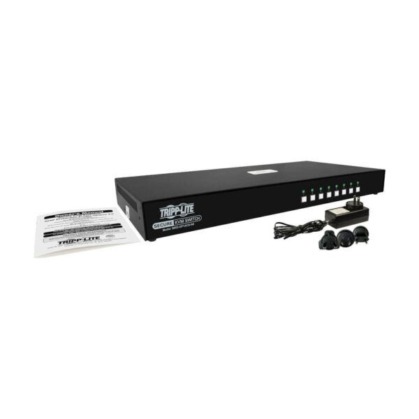 d69a5bb54514fdf12aeb8b3c307ef7da Secure KVM Switch, 8-Port, Single Head, DisplayPort to DisplayPort, 4K, NIAP PP4.0, Audio, CAC, TAA