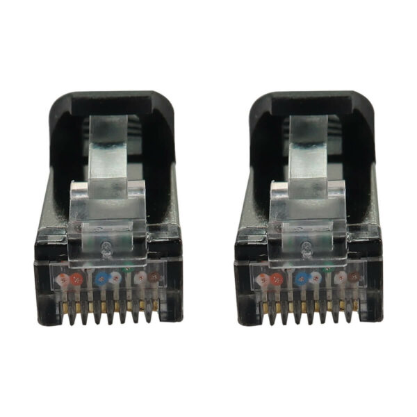 Tripp Lite series Cat6a 10G Snagless Shielded Slim STP Ethernet Cable (RJ45 M/M), PoE, Black, 1 ft. (0.3 m)