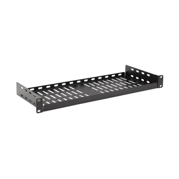 Tripp Lite series SmartRack Cantilever Fixed Steel Rack Shelf - 1U, Vented, 7 in. (17.8 cm) Deep, Holds up to 40 lb. (18 kg)
