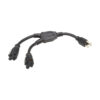 d73f5292810253f8153f680e8d01dd4e Tripp Lite series Extension Cord Y Splitter, NEMA 5-15P to 2x NEMA 5-15R - Heavy Duty, 15A, 120V, 14 AWG, 1 ft. (0.3 m), Black