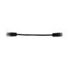 Tripp Lite series Cat6a 10G Snagless Molded Slim UTP Ethernet Cable (RJ45 M/M), PoE, Black, 6 in. (15 cm)