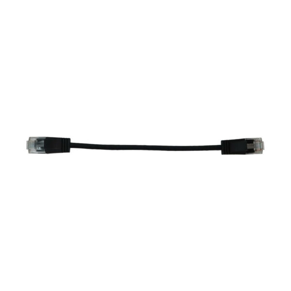 Tripp Lite series Cat6a 10G Snagless Molded Slim UTP Ethernet Cable (RJ45 M/M), PoE, Black, 6 in. (15 cm)