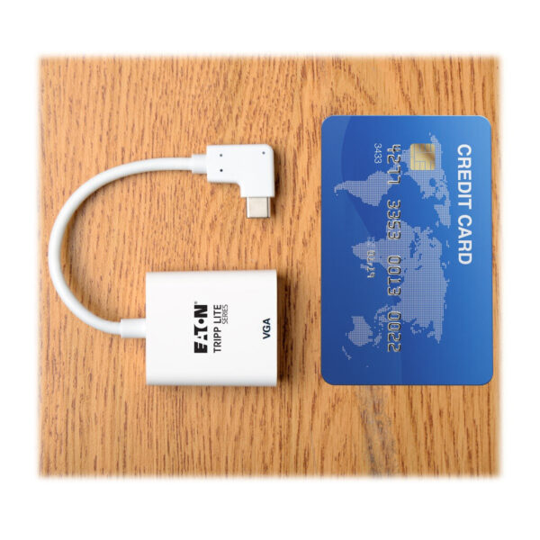 d75bad661308b4097b99dd6bb5b12abc Tripp Lite series USB-C to VGA Adapter with Alternate Mode - DP 1.2, Right-Angle USB-C