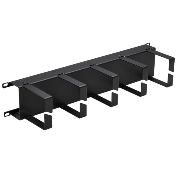d772674dbb01723a120387dce660b066 Tripp Lite series Horizontal Cable Manager - Metal Rings, Black, 2U