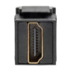 Tripp Lite series HDMI All-in-One Keystone/Panel Mount Angled Coupler (F/F), Black
