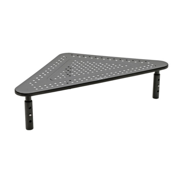 Tripp Lite series Monitor Riser for Desk, 12 x 20 in. - Height Adjustable, Corner, Metal, Black