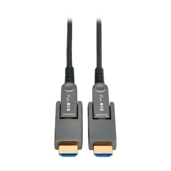 d7912854eada7b7caa8ead9b5dd376ef-1 Tripp Lite series 8K HDMI Fiber Active Optical Cable (AOC) with Detachable Connectors (M/M) - 8K UHD @ 60 Hz, HDR, HDCP 2.3, Black, 20 m (66 ft.)