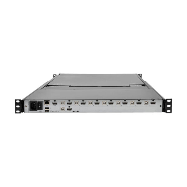 Tripp Lite series NetDirector 8-Port 1U Rack-Mount Console HDMI KVM Switch with 17 in. LCD and IP Remote Access, Dual Rail, TAA