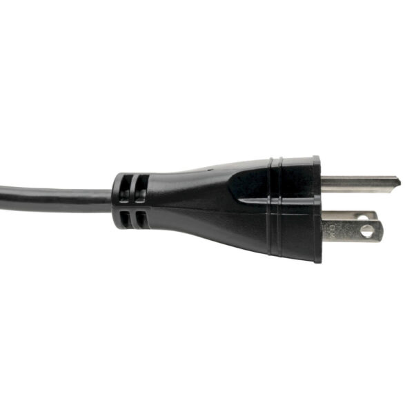 Tripp Lite series Hospital-Grade Power Cord, NEMA 5-15P to C13 - Green Dot, 10A, 125V, 18 AWG, 10 ft. (3.05 m), Black